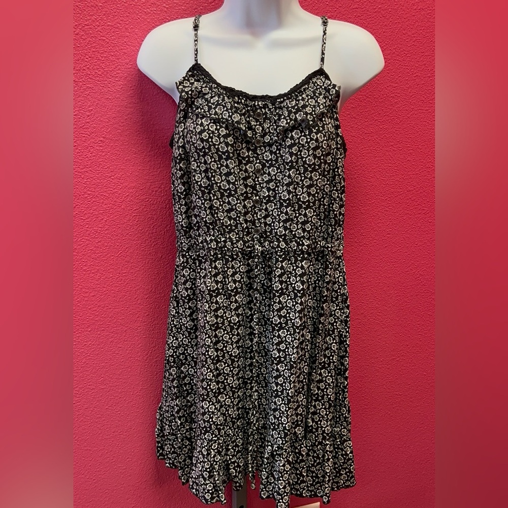 Black and White Floral Dress